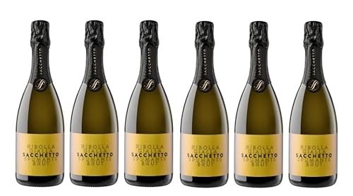 6x 0,75l - Sacchetto - Ribolla Gialla - Spumante brut - Friuli-Venezia Giulia I.G.P. - Italien - Schaumwein brut von Sacchetto