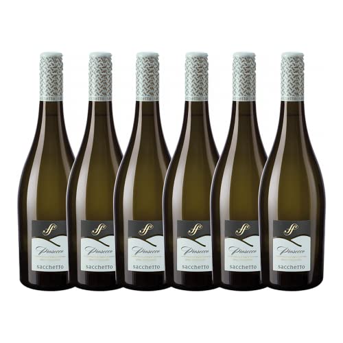 Sacchetto Sigillo Prosecco DOC Vino Frizzante Schraubverschluss (6 x 0.75 l) von Sacchetto