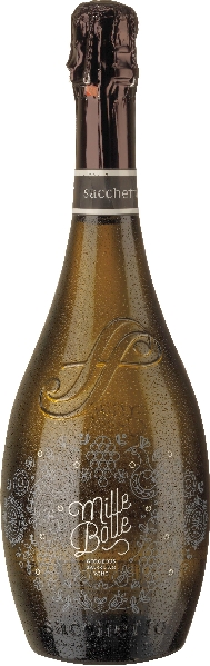 Sacchetto. Mille Bolle Spumante Millesimato Extra Dry Jg. 2022 Cuvee aus 80 Proz. Chardonnay, 20 Proz. Glera von Sacchetto.