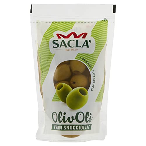 Saclà. Entsteinte gründe Oliven. 185 g von Saclà