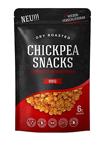 Chickpea Snacks - Knusprig Geröstete Kichererbsen - Studentenfutter - Proteinreicher Snack - 150g - Vegan & Glutenfrei (1 Stück, Barbecue) von Sahha