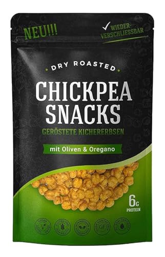 Chickpea Snacks - Knusprig Geröstete Kichererbsen - Studentenfutter - Proteinreicher Snack - 150g - Vegan & Glutenfrei (1 Stück, Oregano) von Sahha