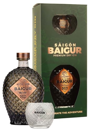 Saigon Baigur Dry Gin Tumbler VAP | Premium Dry Gin aus Vietnam | Unglaublich frischer und authentischer Geschmack | 1 x 700ml von Saigon Baigur