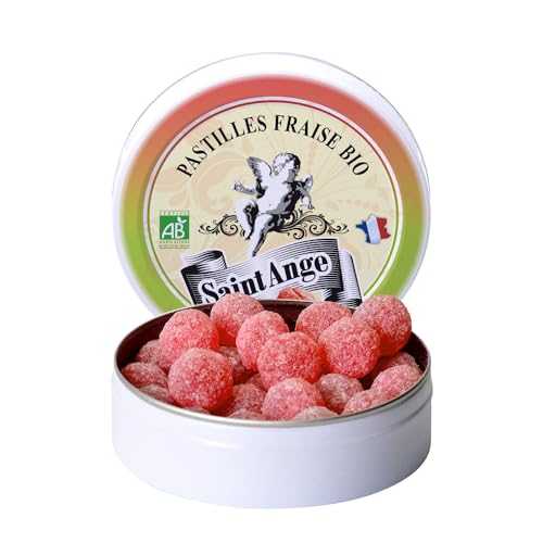 Saint-Ange Pastilles Fraise Bio - Bio Erdbeere Pastillen aus Frankreich 50g von Saint-Ange