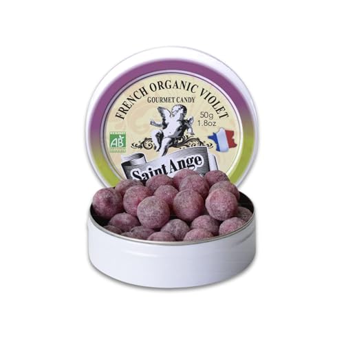 Saint-Ange Pastilles Violette Bio - Bio-Pastillen mit Veilchengeschmack aus Frankreich 50g von Saint-Ange