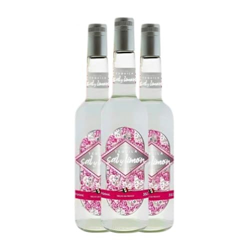 Tequila Sal y Limón Blanc 70 cl (Karton mit 3 Flaschen von 70 cl) von Sal y Limón