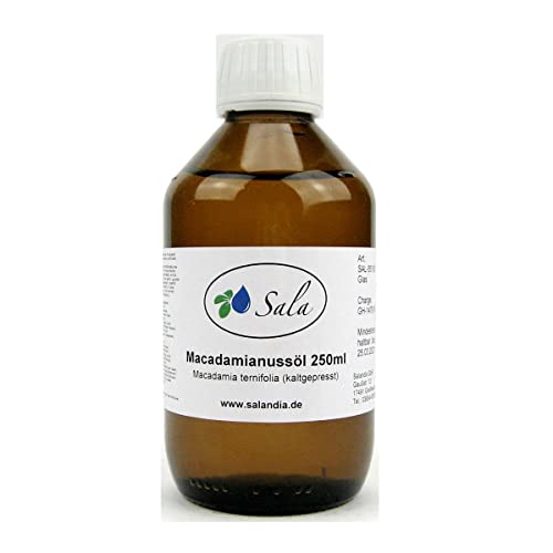 Sala Macadamianussöl kaltgepresst FOOD GRADE konv. (250 ml Glasflasche) von Sala