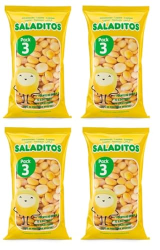 Saladitos - Weiße Lupinenbohnen gekocht und eingelegt in Salzlake - Lupinen Bohnen Einzeln verpackt | 12 x 95 g von Salatidos