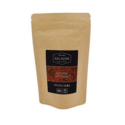 Salazar Seven Seas | 150g | BBQ Rub Grillgewürz | Marinade für Fisch & Gemüse | Natural Dry Rub von Salazar