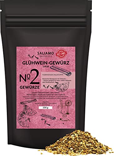 100g Glühwein Gewürz Gewürzmischung für köstlichen Glühwein - Glühpunsch und Kinderpunsch von Saliamo