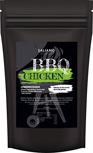 250g Chicken BBQ Gewürzmischung, für knusprige Hähnchen, Hühnerbrust, Hähnchenschenkel, Fleischplatte, für Grillhänchen, abgestimmter würziger Geschmack | Saliamo von Saliamo