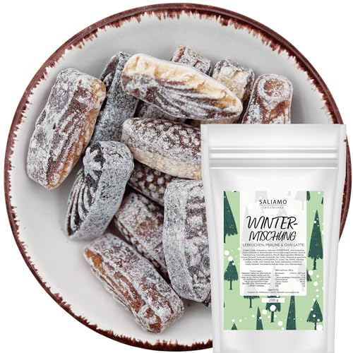 Saliamo | 200g Wintermischung Bonbons Weihnachten - weihnachtliche winterliche Winter Bonbons - hergestellt in deutscher Manufaktur - ohne Alkohol von Saliamo