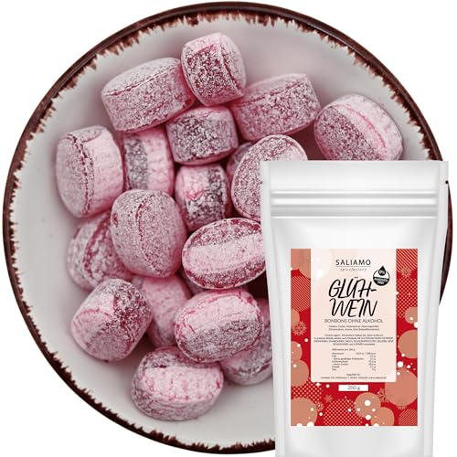 Saliamo | 200g Glühwein Winter Bonbons Weihnachten - weihnachtliche winterliche Bonbons - Hergestellt in deutscher Manufaktur - ohne Alkohol von Saliamo