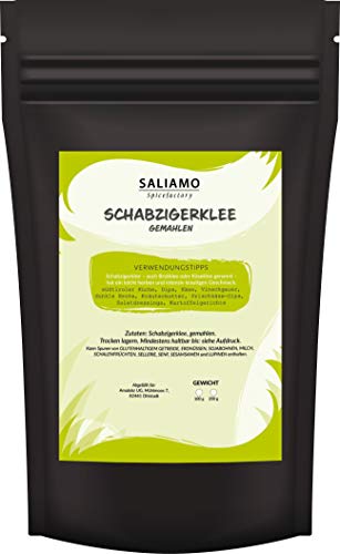 100g Schabzigerklee gemahlen, feinste Qualität, Brotklee, Käseklee von Saliamo