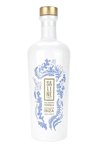 Saline | Sea Water Vodka | 700 ml | 40% Vol | Trocken und zugleich cremig | Aromen von Jod, Marine | Duft von Backwaren und leichter Grapefruit- Zitrus von Saline