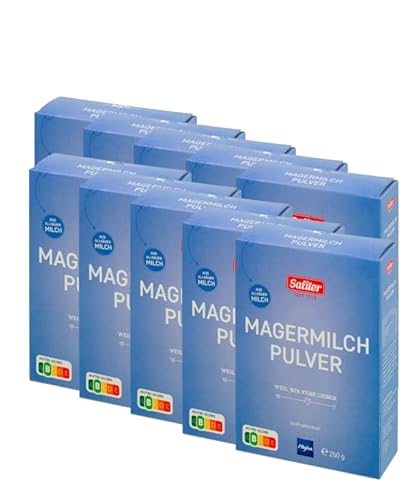 Saliter Alpen-Magermilchpulver, 10er Karton (10 x 250g) von Saliter