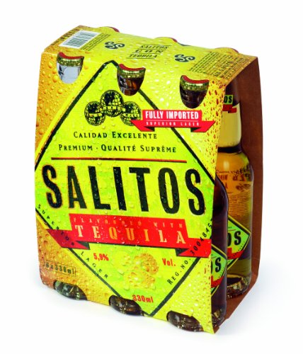 6 Flaschen Salitos Tequila Imported 0,33L Mix 5.9% vol. inc. 0.48€ MEHRWEG Pfand von Salitos