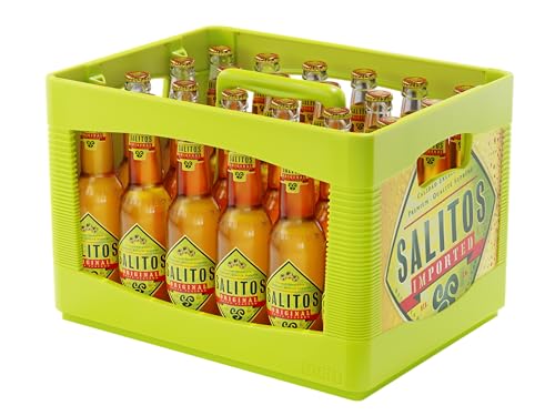 SALITOS ORIGINAL Beer (24 x 0,33l) Mehrwegkiste - Mildes Bier mit dem leichten Hauch von Limette - 5,9% Vol. - Perfekt fürs Wochenende oder einen Abend mit seinen Freunden von Salitos