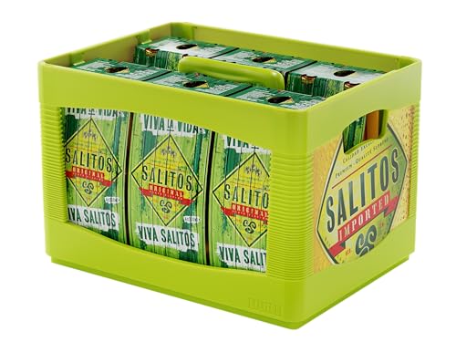 SALITOS ORIGINAL Flavoured Beer (24 x 0,33l) - 5,9% Vol. Mehrweg im Kasten – Spritzige Limette & einer geschmackvollen Tequila-Note - 6 x 4er Pack von Salitos