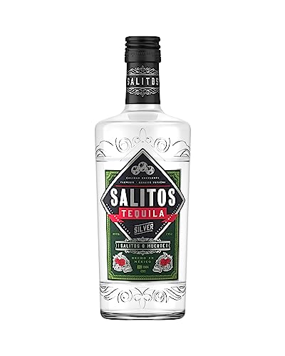 SALITOS TEQUILA Silver (1 x 700ml) - 38% Vol. - Hergestellt aus blauer Weber Agave - Kristallklarerer Tequila aus Mexico - Pur oder gemischt in Cocktails von Salitos