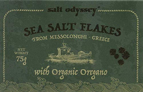Salt Odyssey Meersalzflocken mit Bio-Oregano 75 g, 2er Pack von Salt Odyssey