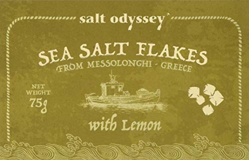 Salt Odyssey Meersalzflocken mit Zitrone 75 g, 2er Pack von Salt Odyssey