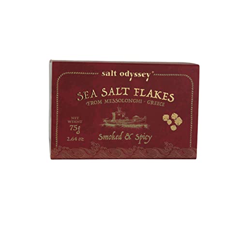 Salt Odyssey Meersalzflocken Scharfer & Würzig 75g, 2er Pack von Salt Odyssey
