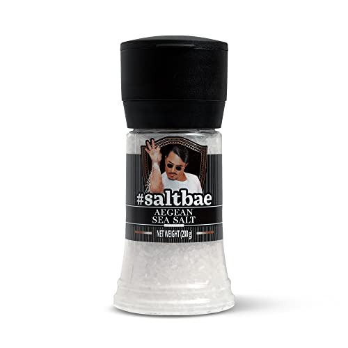 SaltBae® Ägäisches Meersalz - hochwertiges Salz für jeden Heimkoch oder Grillmeister - ideal für eine BBQ-Party - bringen Sie Salt Bae in Ihre Küche - 1 Stück Ägäisches Meersalz von SaltBae