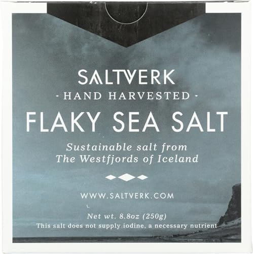 Saltverk Sea Salt - Meersalzflocken | Speisesalz | Meersalz grob | 250 g | mineralhaltiges, isländisches Meersalz von Saltverk