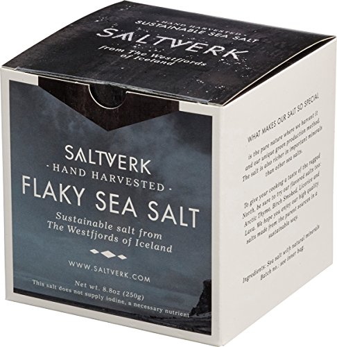 Saltverk Sea Salt - Meersalzflocken | Speisesalz | Meersalz grob | 250 g | mineralhaltiges, isländisches Meersalz von Saltverk