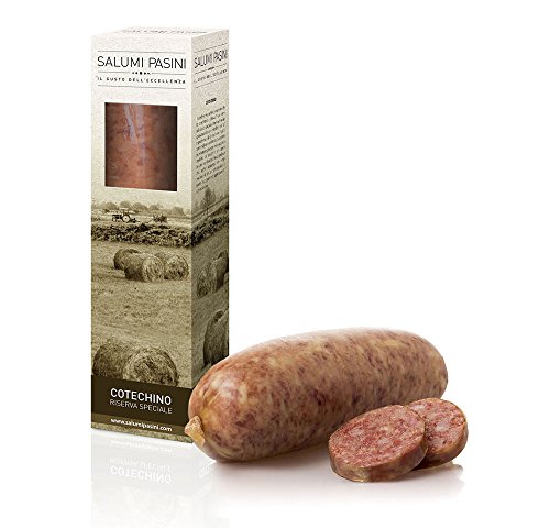 Cotechino Wurst 500g von Salumi Pasini® | Cotechino Italiano aus traditioneller Herstellung | Handwerklicher Cotechino perfekt als Wurst Geschenkideen von Salumi Pasini