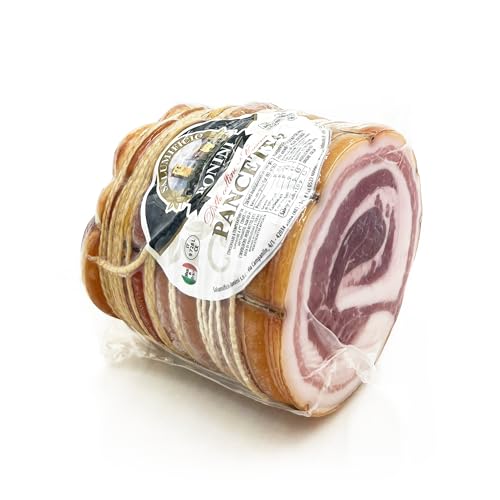 Ganzes Stück – 1,1 gr - Gewürztes Schweinefleisch PANCETTA – Tuquam Salumificio Bonini – Direkt aus Italien von Salumificio Bonini