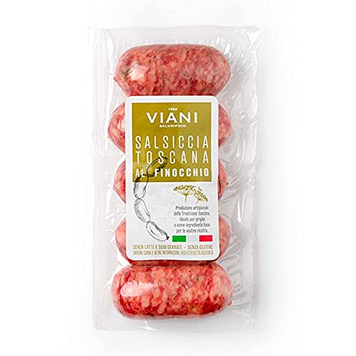 Original frische italienische Salsiccia Toskana al finocchio mit Fenchel 300gr von Salumificio Viani