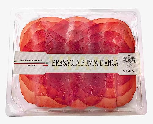 Salumificio Viani Bresaola Punta D'anca di manzo luftgetrockneter Rinderschinken dünn geschnitten - Aufschnitt 100g aus der Toskana von Salumificio Viani