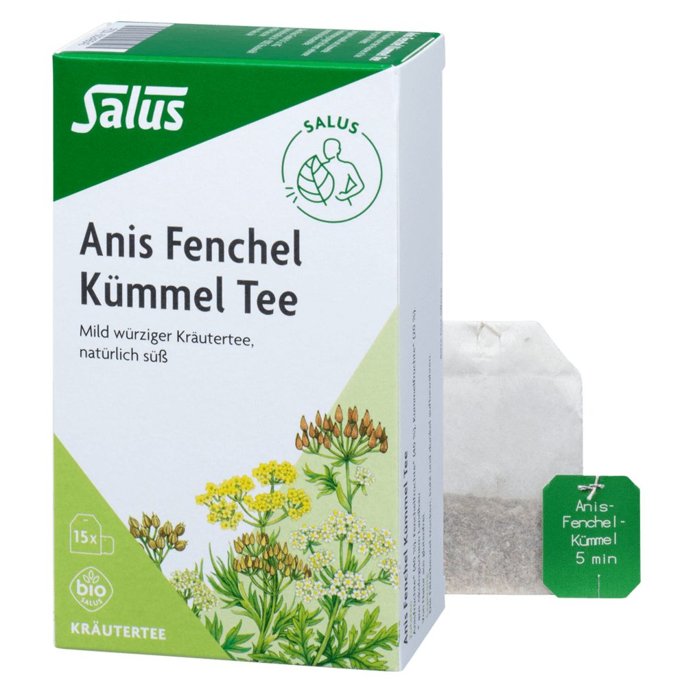 Bio Anis Fenchel Kümmel Tee, 15 Teebeutel von Salus