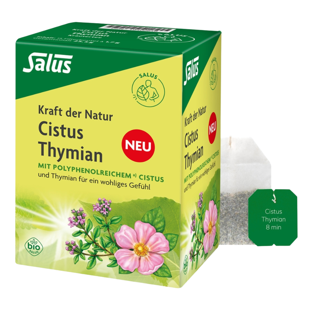 Bio Cistus Thymian Tee, 15 Filterbeutel von Salus