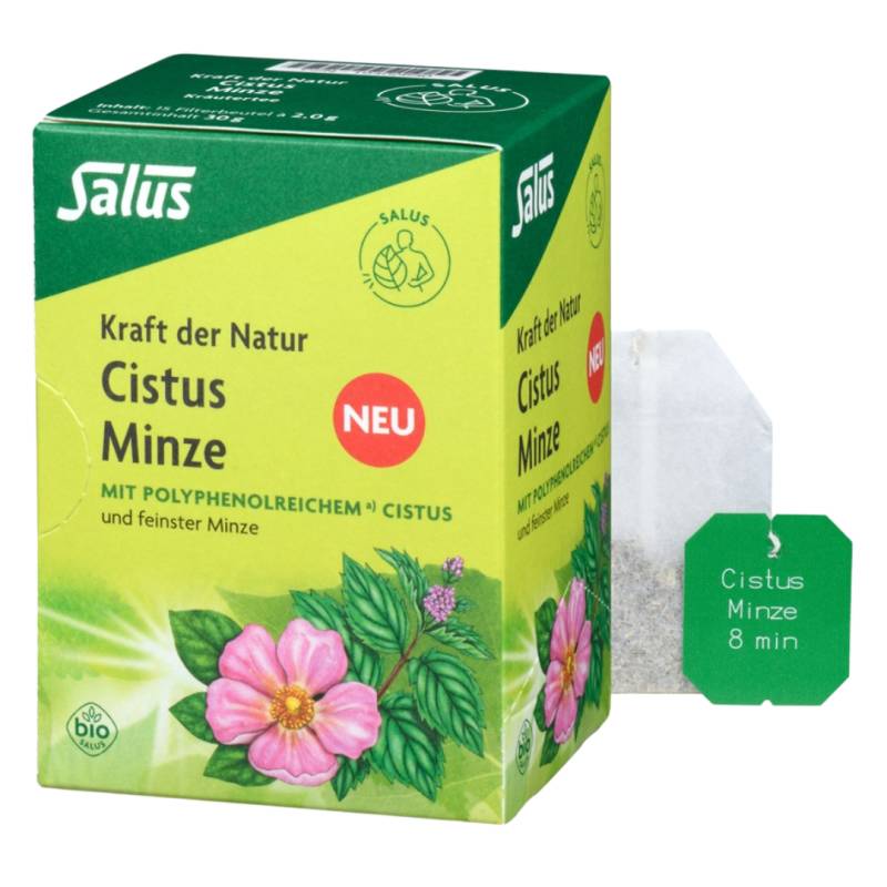 Bio Cistus Minze Tee, 15 Filterbeutel von Salus