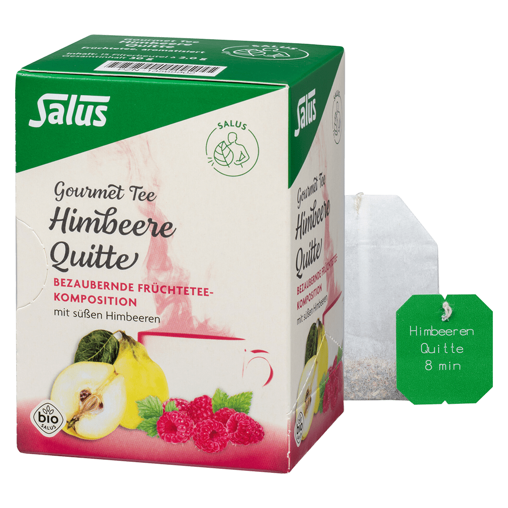 Bio Gourmet Himbeeren Quitte Tee von Salus