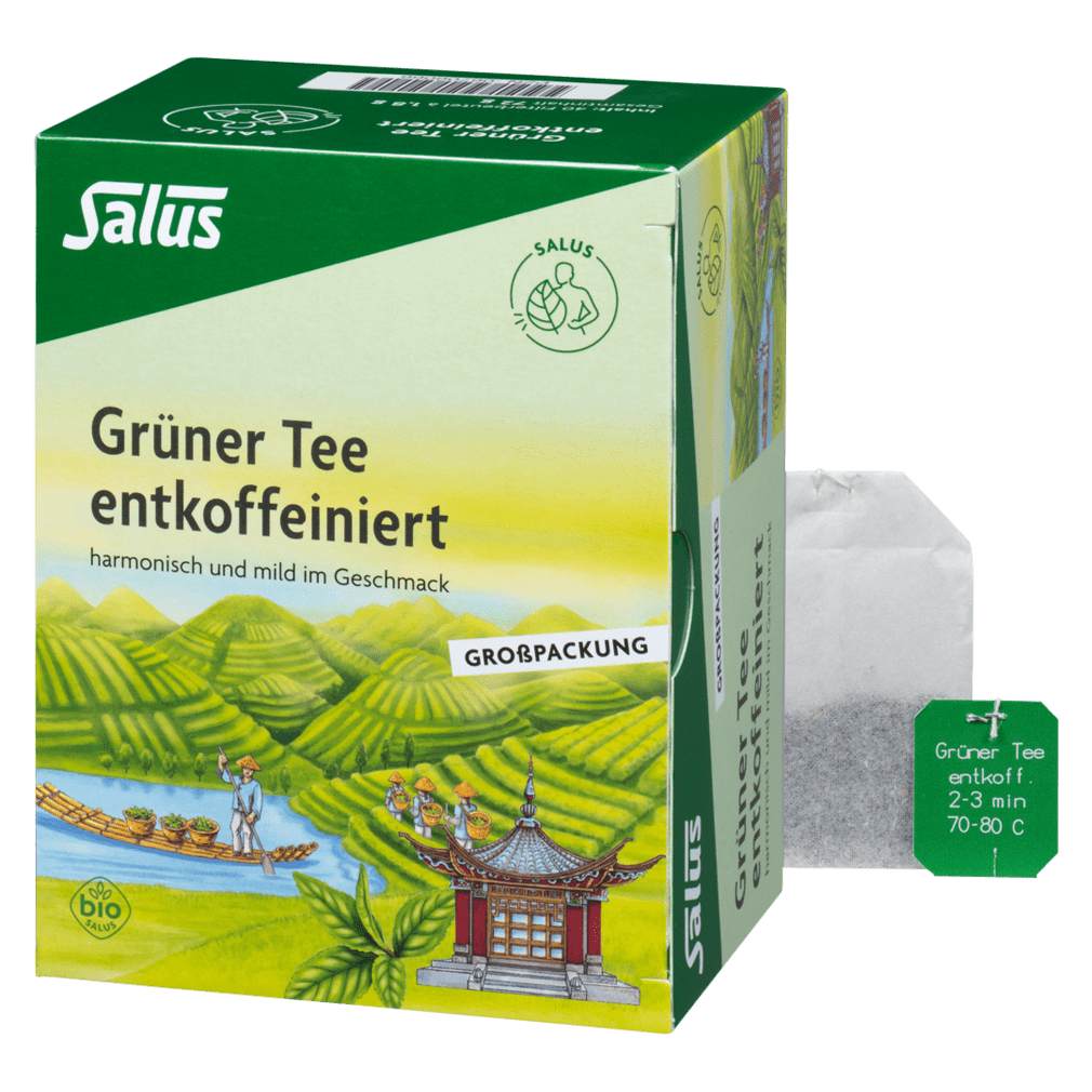 Bio Grüner Tee entkoffeiniert, 72g von Salus