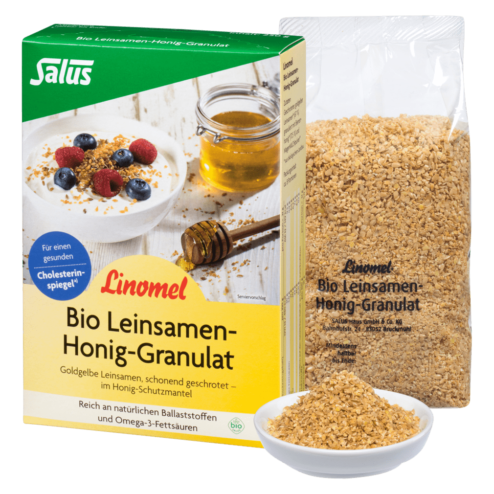 Bio Leinsamen-Honig-Granulat Linomel von Salus