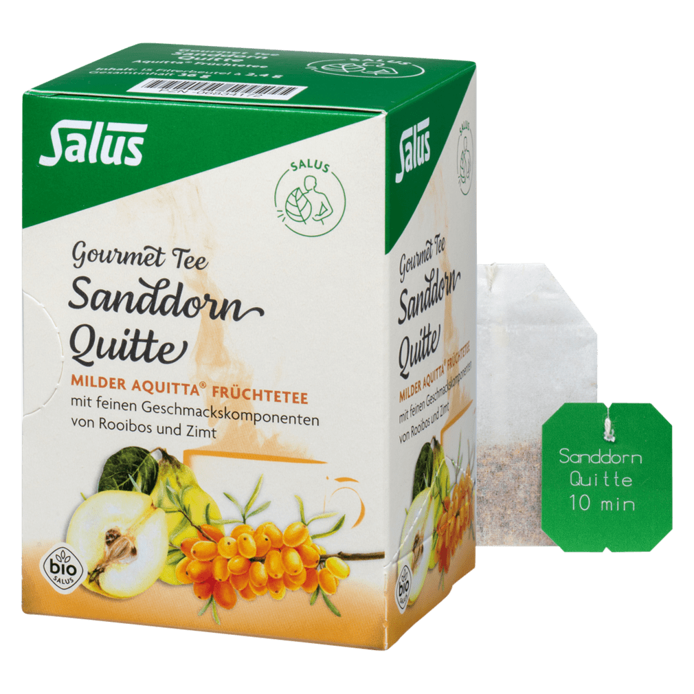 Bio Sanddorn Quitte Aquitta Tee von Salus