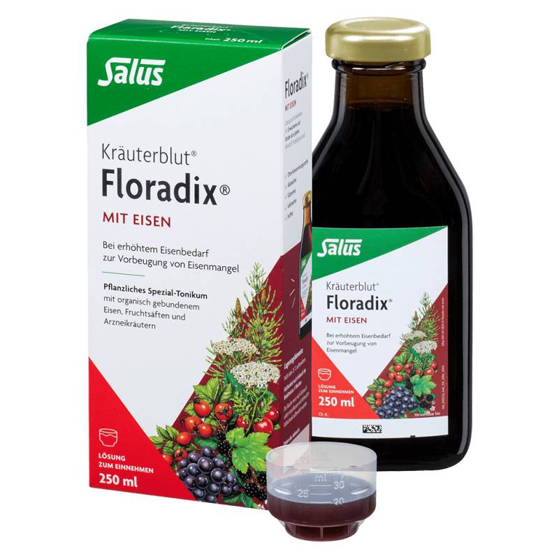 Floradix® Kräuterblut mit Eisen Probe von Salus