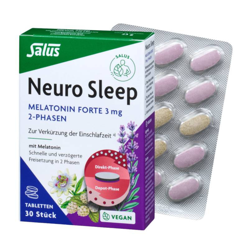 Neuro Sleep Melatonin Forte 3 mg, 30 stk. von Salus