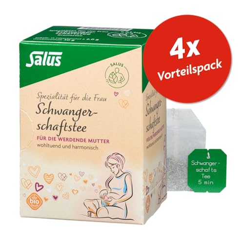 Salus - Vorratspackung Schwangerschaftstee - 4x 15 Filterbeutel - Vorteile sichern - Ideal für die Zeit der Schwangerschaft von Salus