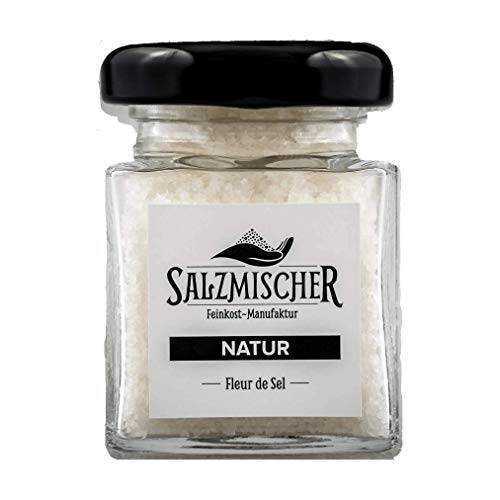 Fleur de Sel de Guérande von Salzmischer Feinkost (Bretagne/Frankreich) Fingersalz Meersalz traditionell handgeerntet (35g) von Salzmischer