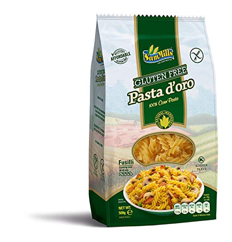 Pasta d´oro – Glutenfreie Nudeln (Fusilli) aus Maismehl | 500 g Packung von Sam Mills