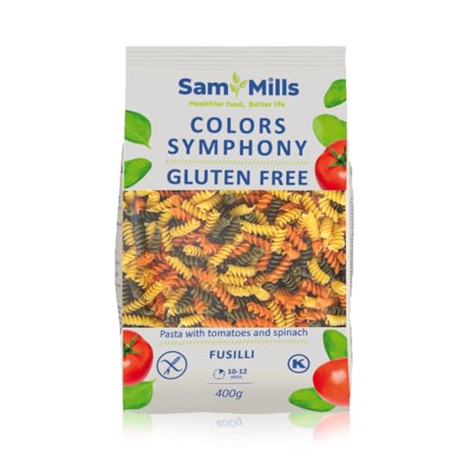 Sam Mills - Glutenfreie Color Symphony (Tricolore) Pasta - Fusilli (400g) von Sam Mills