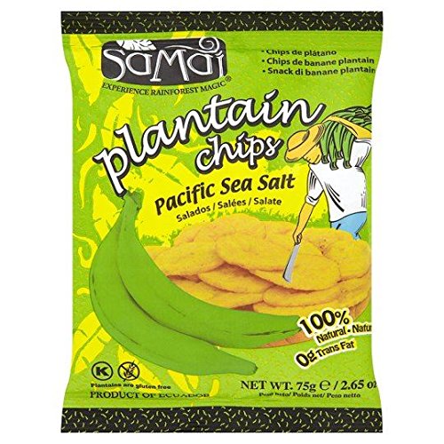 Samai Bananen Chips gesalzen - 75g x 8 - 8-er Pack von Samai