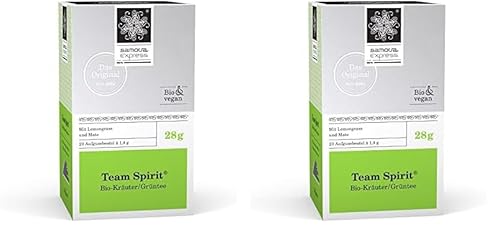 Samova Team Spirit Express - Grüntee/Kräuter/Lemon (20 Beutel 1,4g), 2er Pack (1 x 28 g) von Samova