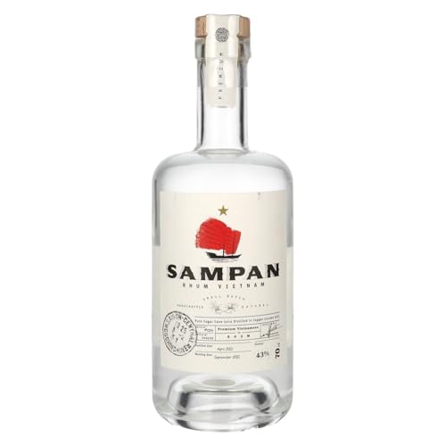 Sampan Rhum Vietnam 43% Vol. 0,7l in Geschenkbox von Sampan